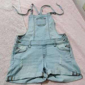 Jean short overalls